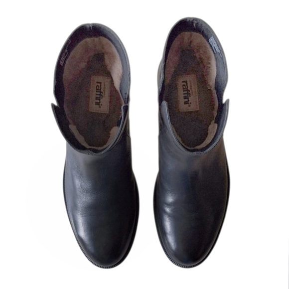 Umberto Rafini Vìntage 90s Leather Equestrian Style Ankle Boots 39 8.5 - Picture 3 of 8